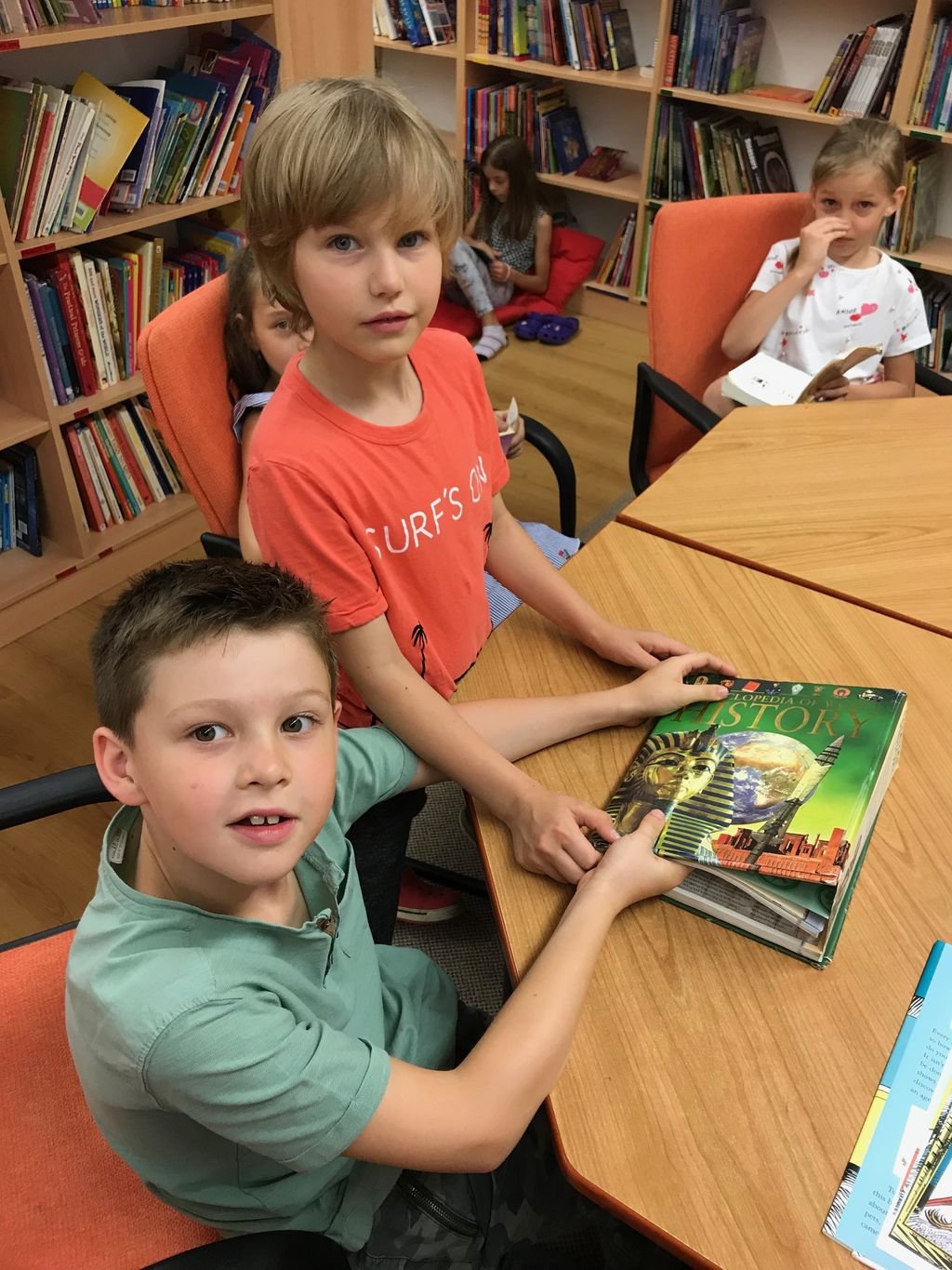 PYP 2 in the library